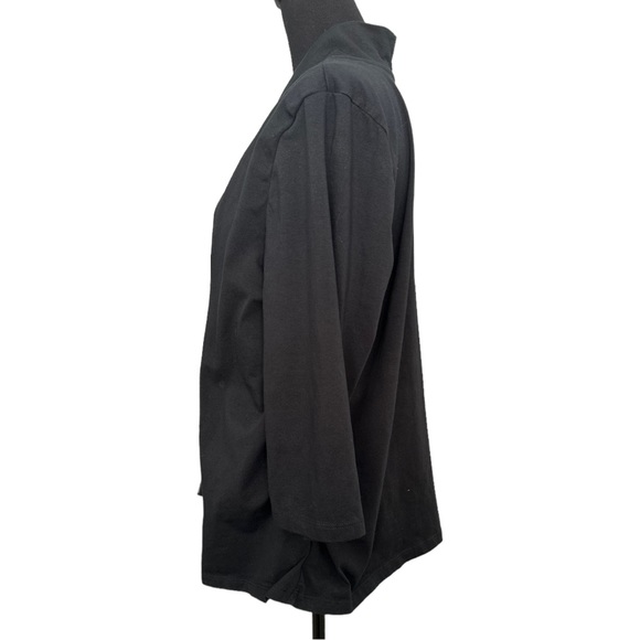 Denim & Company 2 in 1 black and white top. Women’s size XL - Picture 2 of 8